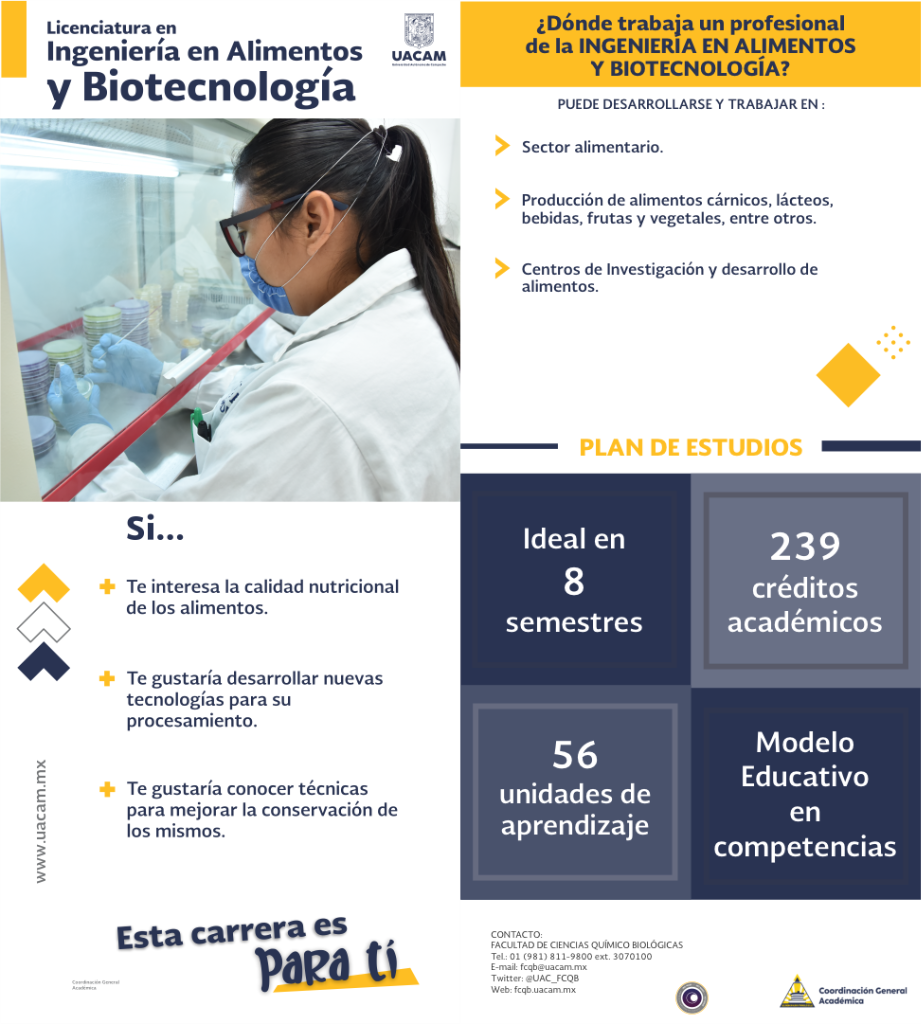 ING. EN ALIMENTOS Y BIOTECNOLOGIA